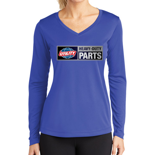  Womens Royal Performance Long Sleeve V Neck Shirt - Heavy Duty Parts Horizontal