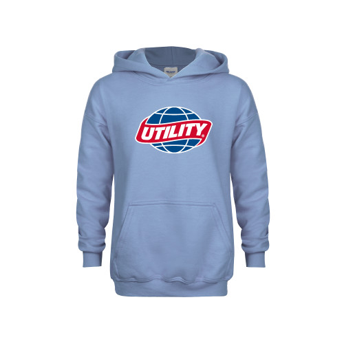  Youth Light Blue Fleece Hoodie - Utility