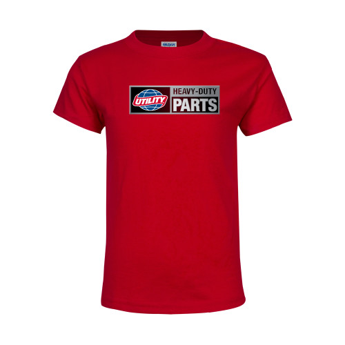  Youth Red T Shirt - Heavy Duty Parts Horizontal