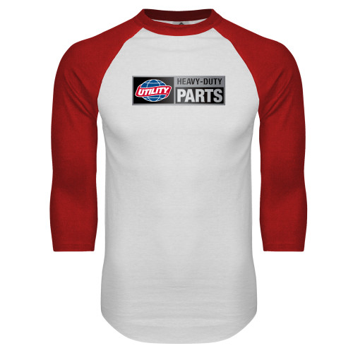 Main Image for  White/Red Raglan Baseball T Shirt