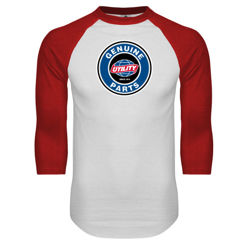 Main Image for  White/Red Raglan Baseball T Shirt