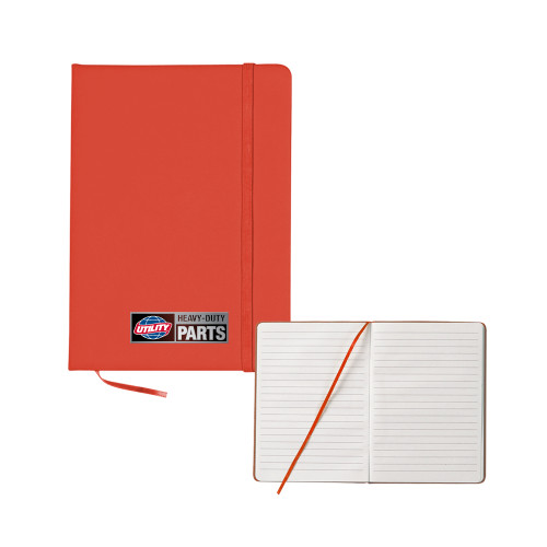  5x7 Red Hard Cover Journal - Heavy Duty Parts Horizontal