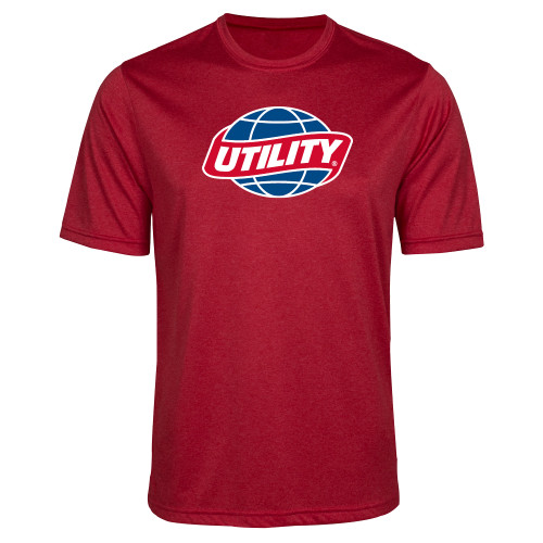  Red Heather Performance Contender Tee - Utility