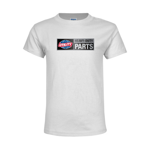  Youth White T Shirt - Heavy Duty Parts Horizontal