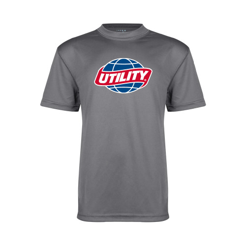 Youth Performance Grey Concrete Tee - Utility