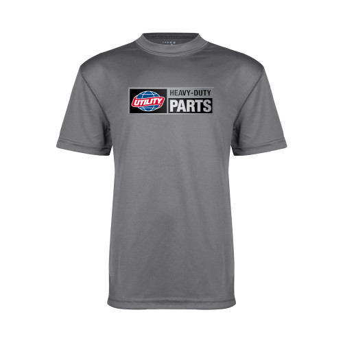  Youth Performance Grey Concrete Tee - Heavy Duty Parts Horizontal