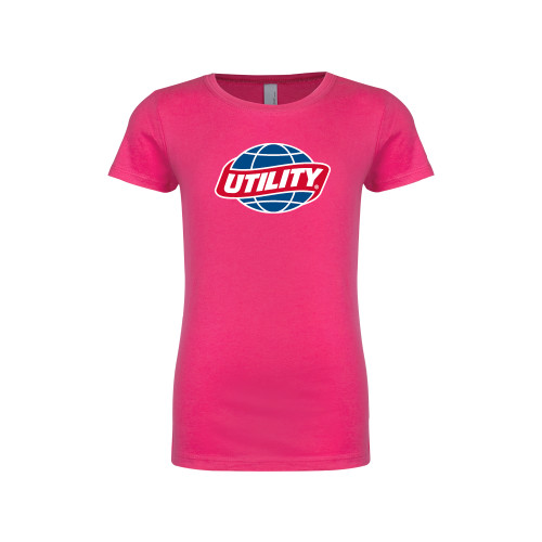  Next Level Girls Fuchsia Fashion Fit T Shirt - Utility