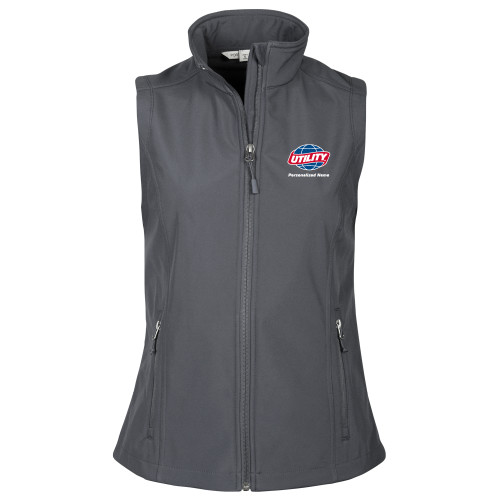  Womens Charcoal Core Softshell Vest - Utility
