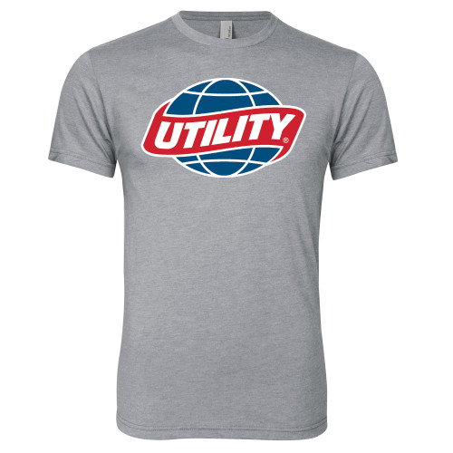  Next Level Heather Grey Triblend Tee - Utility