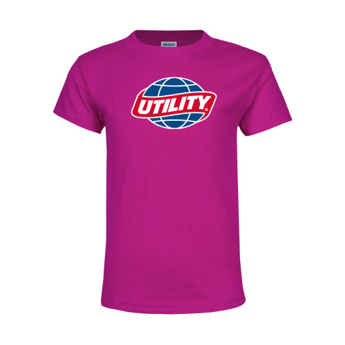  Youth Hot Pink T Shirt - Utility