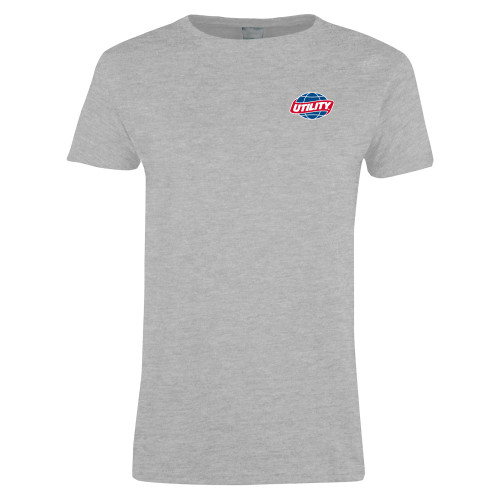  Womens Grey Short Sleeve Tee - Utility