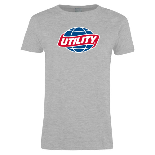  Womens Grey Short Sleeve Tee - Utility