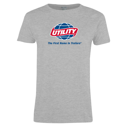  Womens Grey Short Sleeve Tee - Utility w Tagline