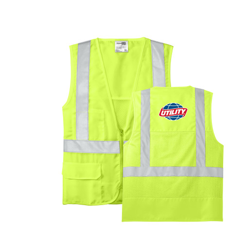  Safety Yellow ANSI 107 Class 2 Safety Vest - Utility