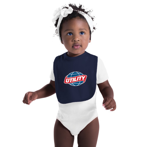  Navy Baby Bib - Utility