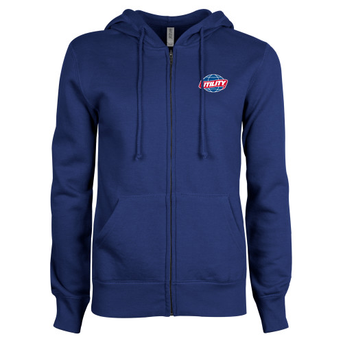  ENZA Womens Royal Fleece Full Zip Hoodie - Utility