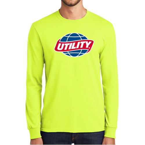  Safety Green Long Sleeve T Shirt - Utility