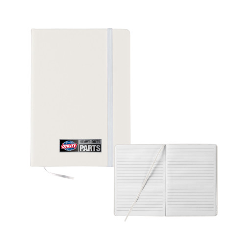  5x7 White Hard Cover Journal - Heavy Duty Parts Horizontal