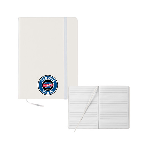  5x7 White Hard Cover Journal - Genuine Parts