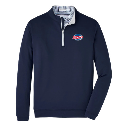  Peter Millar Navy Perth Performance 1/4 Zip - Utility