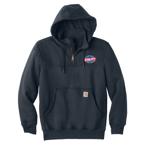  Carhartt Navy Rain Defender Paxton Hooded Zip Sweatshirt - Utility
