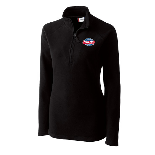  C&B Womens Black Clique Summit Performance Fleece Half Zip - Utility