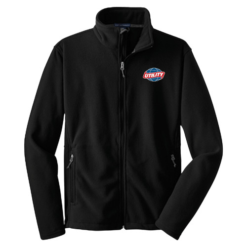  Youth Black Fleece Full Zip Jacket - Utility