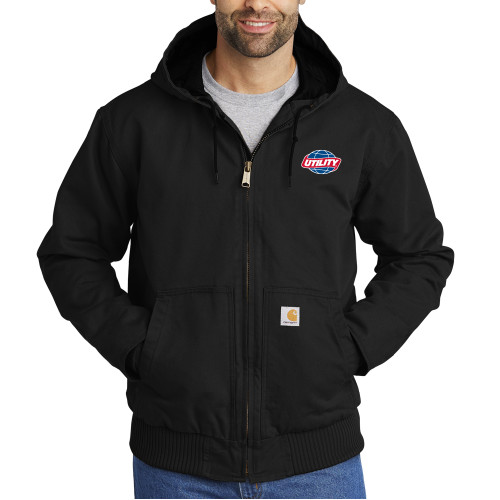  Carhartt Black Washed Duck Active Jacket - Utility