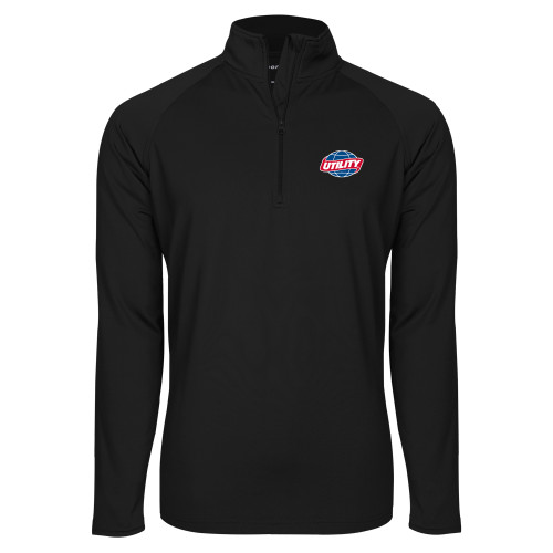  Sport Tek Black Sport Wick Stretch 1/2 Zip Pullover - Utility