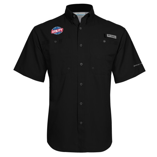 Columbia Black Tamiami Performance Short Sleeve Shirt - Utility