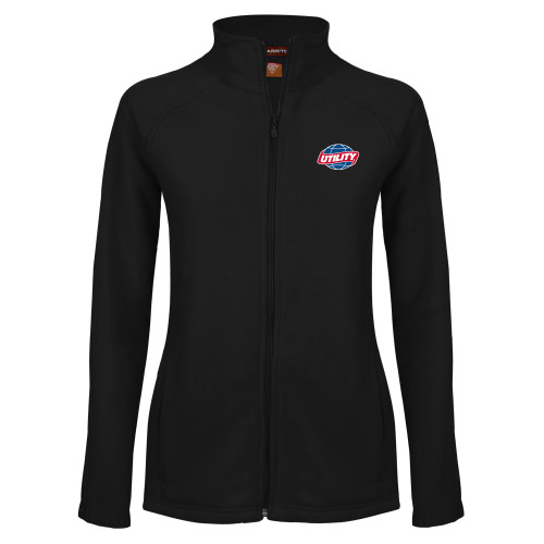 Main Image for  Womens Black Fleece Full Zip Jacket