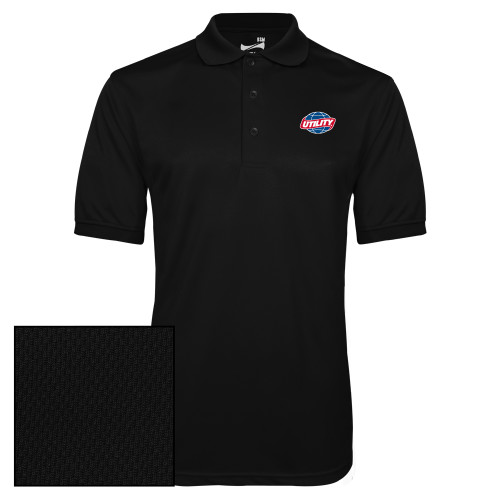 Utility Black Dry Mesh Polo
