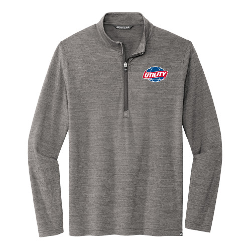  TravisMathew Grey Crestview 1/4 Zip Pullover - Utility