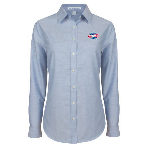  Womens Light Blue Oxford Button Down - Utility