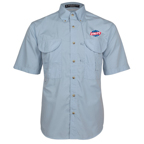  Light Blue Fishing Shirt Performance Short Sleeve  - Utility