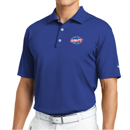  Nike Royal Tech Basic Dri Fit Polo - Utility