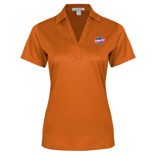 Main Image for  Womens Orange Performance Fine Jacquard Polo