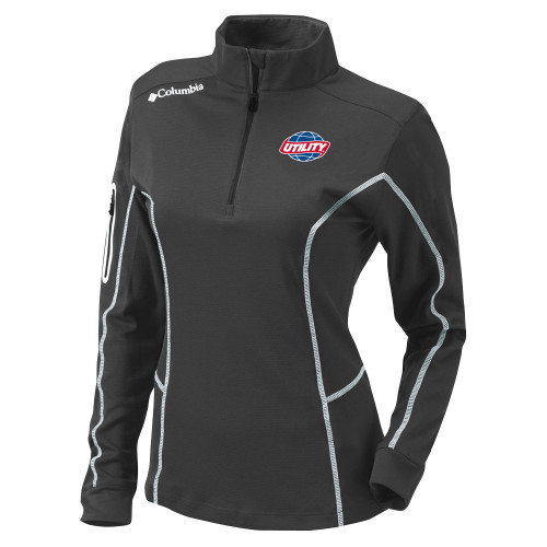 Columbia Womens Omni Wick Charcoal 1/4 Zip - Utility