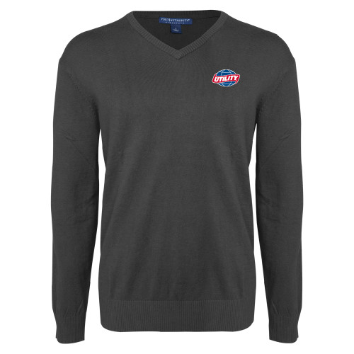  Charcoal Heather VNeck Sweater - Utility