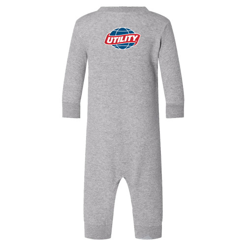  Heather Grey Fleece Onesie - Utility