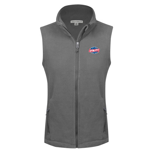 Main Image for  Womens Charcoal Fleece Full Zip Vest