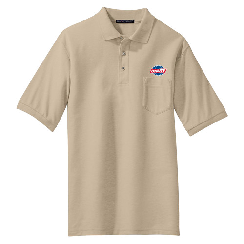  Stone Silk Touch Polo w/ Pocket - Utility