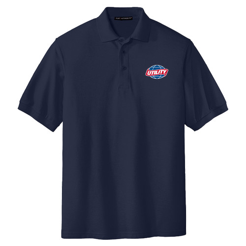  Extended Navy Silk Touch Polo - Utility PLUS
