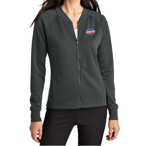  Mercer+Mettle Womens Anchor Grey Full Zip Jacket - Utility