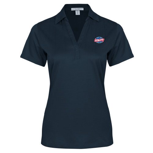 Main Image for  Womens Navy Performance Fine Jacquard Polo