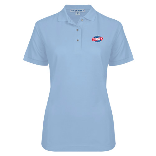 Main Image for  Womens Silk Touch Light Blue Pique Polo