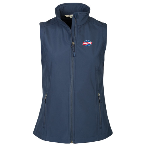 Womens Navy Core Softshell Vest - Utility