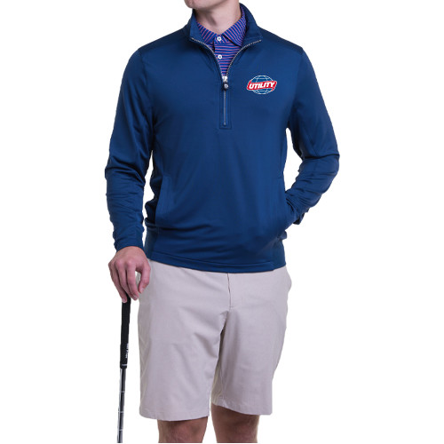  B Draddy Navy Sport Blair Half Zip - Utility