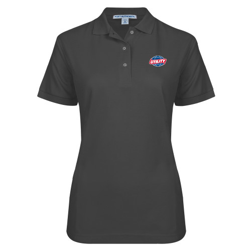 Main Image for  Womens Silk Touch Charcoal Pique Polo