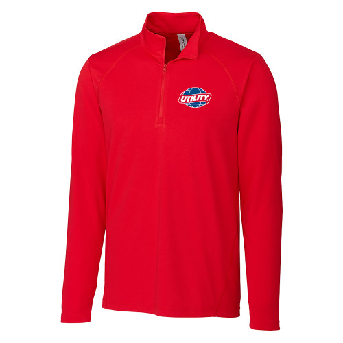  C&B Red Clique Ice Pique Half Zip - Utility